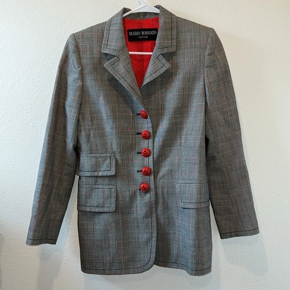 Women's Mario Borsato Couture Vintage Blazer Size 40 - Picture 1 of 7